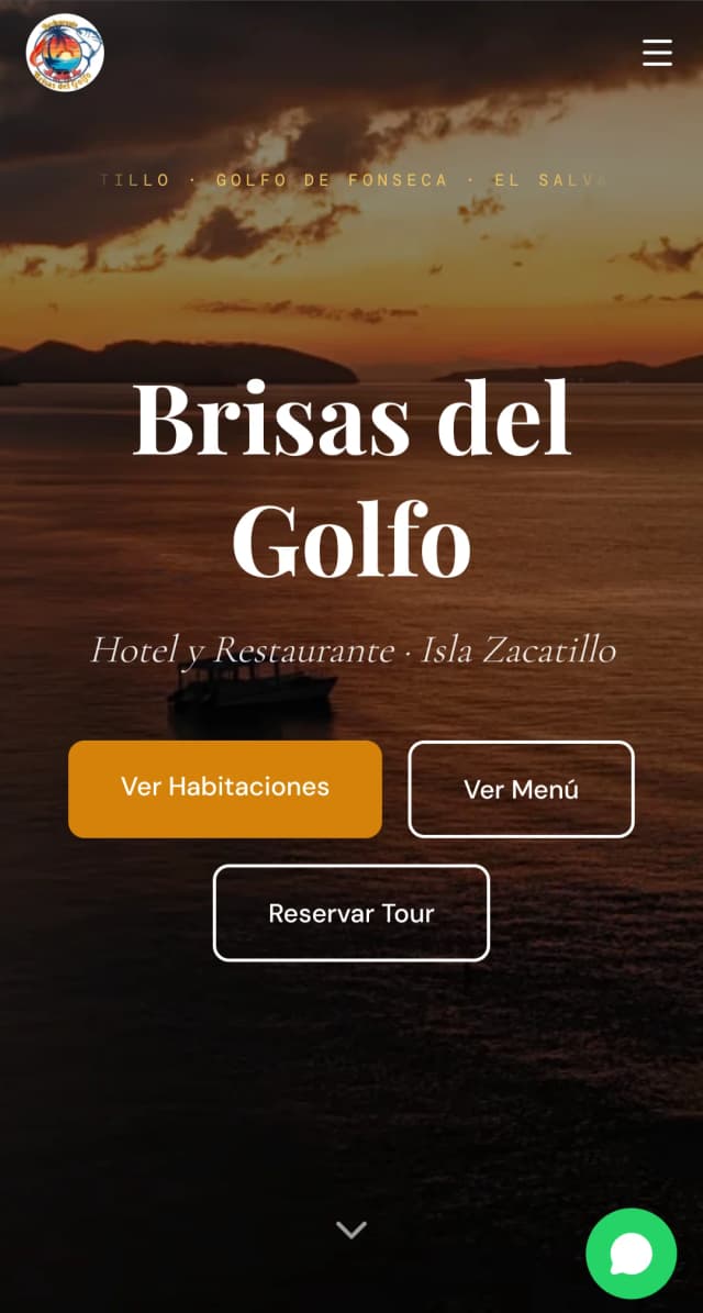 Vista mobile del sistema de reservas